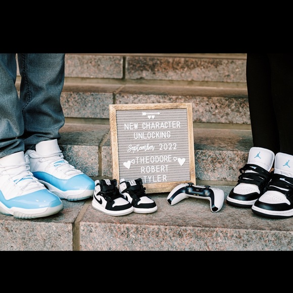 Women’s Jordan 1 Low Black University Blue- White Size 7.5; worn once for photos - Picture 7 of 9